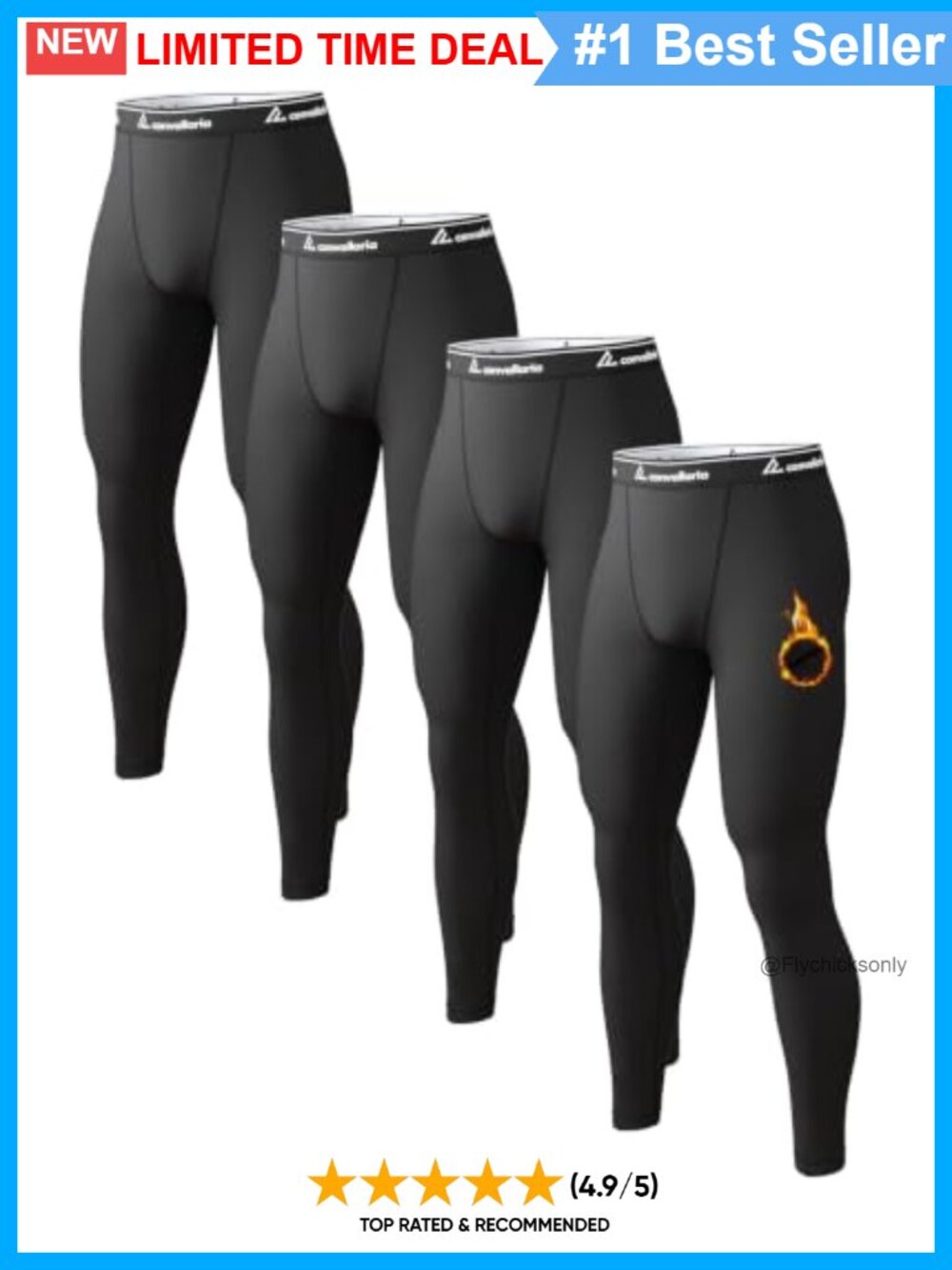 Men's Thermal Underwear Long Johns Base Layer Bottoms